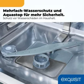 Exquisit GSP59114-451D Geschirrspüler (freistehend, 598 mm, Silber)