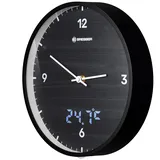 Bresser MyTime LEDsec Wanduhr - Black - One Size