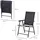 Outsunny Klappstuhl mit Armlehne 58 x 64 x 94 cm schwarz 2 St.