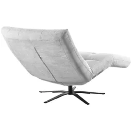 KAWOLA Relaxliege LETICIA Feincord 0 x 0 x 0 cm Silber mit Nackenkissen
