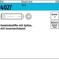 Industrial Quality Supplies ISO 4027 Gewindestifte mit Spitze &