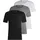 Classic Kurzarm-T-Shirt 3 Einheiten White Grey Black M