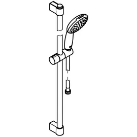 Grohe Brausestangenset Tempesta 110 27925_3 900mm 1 Strahl 7,6 l/min chrom