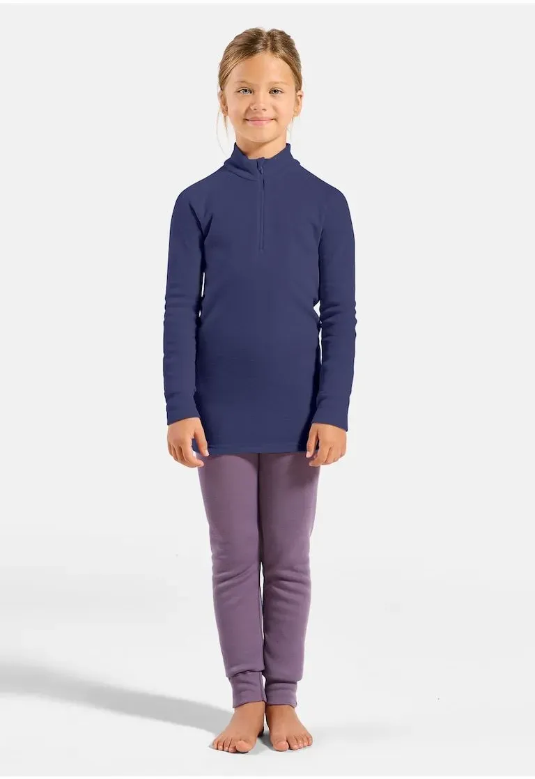 Odlo The Active Warm Kids' Base Layer Half-zip skipper blue (21119) 104
