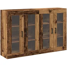 vidaXL Wandschränke 2 Stk. Altholz 69,5x34x90 cm Holzwerkstoff