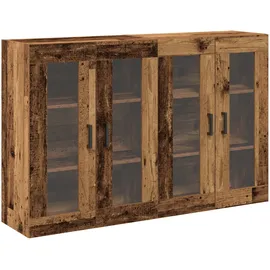 vidaXL Wandschränke 2 Stk. Altholz 69,5x34x90 cm Holzwerkstoff