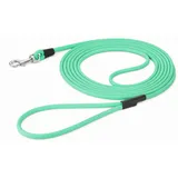 Karlie Hundeleine – Trainings- und Suchleine mit Handschlaufe – 5m x 6mm – Flamingo Caspar Mintgrün – Biothane – Karabiner verchromt