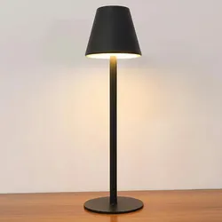 LED Akku Tischlampe TL011, schwarz, 1 Stück
