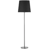 Brumberg Stehleuchte nickel matt mit Stoffschirm