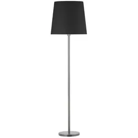 Brumberg Stehleuchte nickel matt mit Stoffschirm