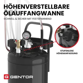 GENTOR Ölauffangwanne Leder 80 L schwarz