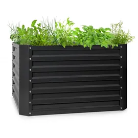 Blumfeldt High Grow Straight Hochbeet 100 x 100 x 60 cm Schwarz