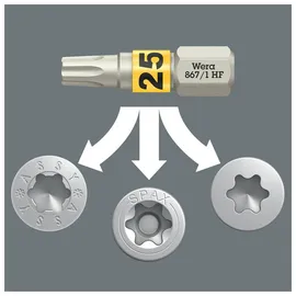 WERA Bit-Check 12 Wood TX HF 1, 12-teilig