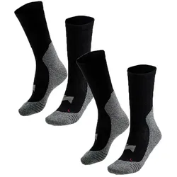 Wandersocken XTREME SOCKSWEAR, Damen, Gr. 35 (38), bunt (schwarz multi), Materialmix, normal, Socken, Gepolsterte Unisex Wander-/ Sport- und Funktionssocken