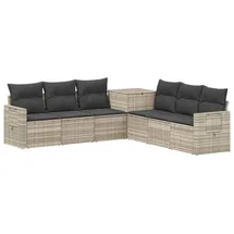 vidaXL Sofa Set 7-tlg. grau/dunkelgrau