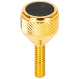 KGU Music Saxophon-Halsschrauben, schwer, 135 mm, für Alt, Tenor, Sopran, Baritonsaxophon für Selmer, Yanagisawa, Jupiter, Couesnon (24 Karat Gold, Nuummite)