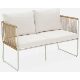 sweeek Loungeset 4 Sitzplätze Weiß