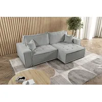 Kaiser L-förmiges Bohoo-Ecksofa mit Schlaffunktion Dunkelbeige Rechts