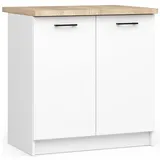 Akord Unterschrank AKORD OLIWIA 80 x 85 x 46 cm Weiß