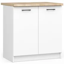 Akord Unterschrank AKORD OLIWIA 80 x 85 x 46 cm Weiß