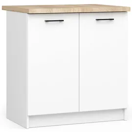 Akord Unterschrank AKORD OLIWIA 80 x 85 x 46 cm Weiß