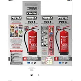 Gloria Protex Feuerlöscher 6 GA Pulver Löschmittel