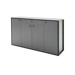 Sideboard  Cadros , grau , Maße (cm): B: 165 H: 92 T: 44