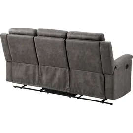 Atlantic Home Collection 3-Sitzer Couch 100% PES Grau