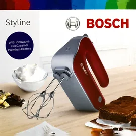 Bosch Styline Colour MFQ 40303 Handmixer deep red/silber