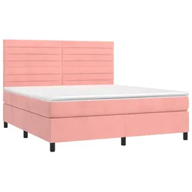 vidaXL Boxspringbett 180 x 200 cm Rosa