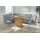 OTTO home Charissa 210 x 90 x 140 cm Strukturstoff langer Schenkel rechts hellblau