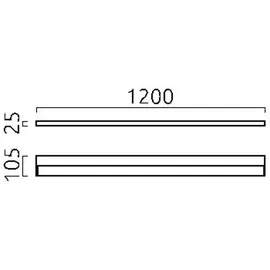 Helestra Slate (120 cm) Chrom