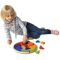 Farbkreis Goethe - Formen-Holz-Puzzle