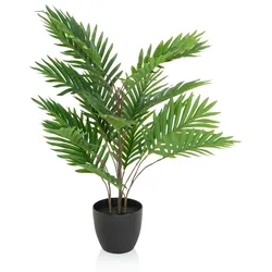 Kunstpflanze / Kunstbaum ARECA Palme grün hjh OFFICE