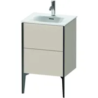Duravit XViu Waschtisch-Unterschrank XV40690B291 51x42x59,1cm, 2 Auszüge, schwarz matt,