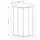 a&n&a aQualine AGGA BLACK Komplettdusche 80 x 185 cm Aqualine-BLF808