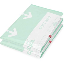 Compactor Set von 2 Roll Up Vakuumkompressionsbeuteln - Größe L, 55x70 cm, grün