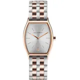 PAUL HEWITT Armbanduhr Damen Modern Edge Line Silver Sunray - Damen Uhr (Rosegold), Damenuhr Edelstahlarmband in Rosegold und Silber, silbernes Ziffernblatt