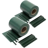 Wiltec Sichtschutzstreifen 700 x 19 cm grün PVC 40 St.