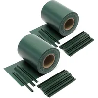 Wiltec Sichtschutzstreifen 700 x 19 cm grün PVC 40 St.