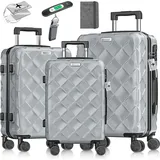 Kesser Koffer-Set 3-tlg. grau/abs