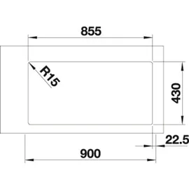 Blanco Andano 400/400-IF Edelstahl Seidenglanz + Handbetätigung + InFino