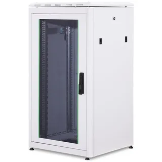 Digitus DN-19 22U-6/6-1 Netzwerkschrank 22 HE, 19 Zoll Rack), Serverschrank, Grau
