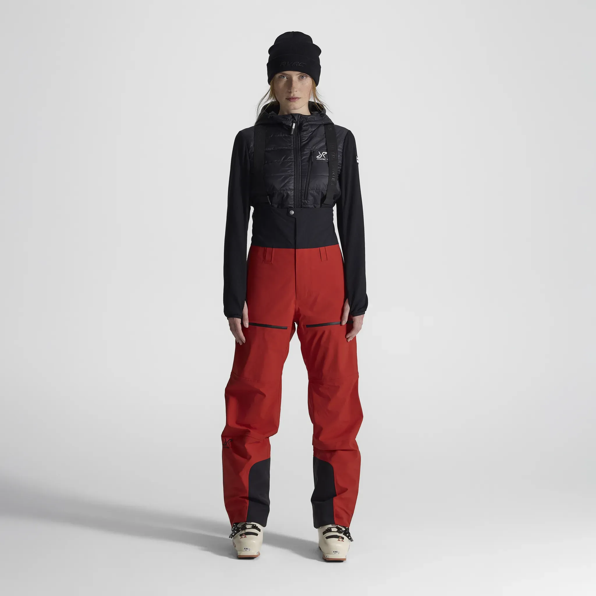 Ultra 3L Shell Bib Damen Aura Red, Größe:L - Damen > Hosen > Regen & Hardshellhosen - Rot