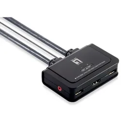 LevelOne KVM-0290 2-Port-USB HDMI-Kabel-KVM-Switch
