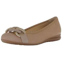 Gabor Ballerinas für Damen, beige, Gr. 39 EU /