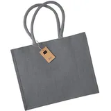 Westford Mill Jute Shopper Classic Schwarz 42 x 33 x 19 cm