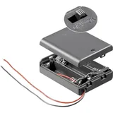goobay Batteriehalter für 3x Mignon Schwarz 12445