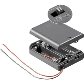 goobay Batteriehalter für 3x Mignon Schwarz 12445