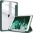 Fintie Hybrid Hülle für 10.2 Zoll iPad 9. Generation 2021/8. Gen 2020/7. Gen 2019 mit Stifthalter - Stoßfeste Schutzhülle mit transparenter Hartschale auf der Rückseite, Dunkelgrün